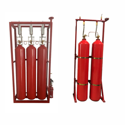 70L Red High Pressure CO2 Fire Suppression System Easy To Install